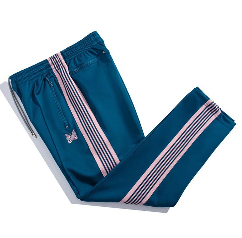 New High Street Fashion Loose Straight Butterfly Sports Pants - Unisex Black & White Striped Casual Trousers