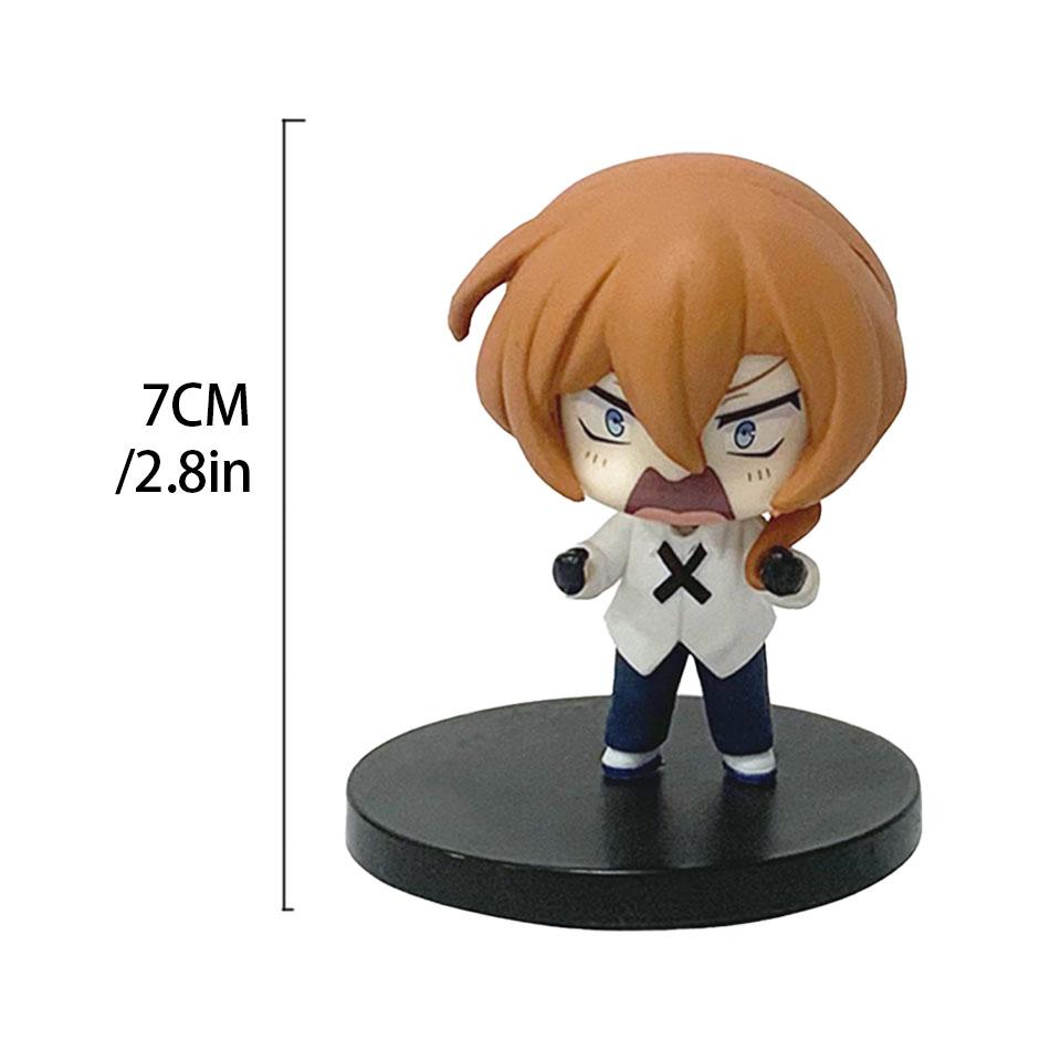 7cm New Bungo Stray Dogs Dazai Osamu Figure Japanese Cartoon Figurines Collection Cute Toys Entertaining Play Safe Fun Kid Friendly 2