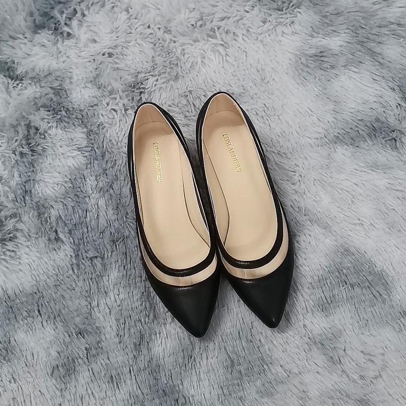 red bottom flat shoes
