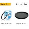 ERIKOLE Universal HD UV Lens Filter - 37 40.5 43 46 49 52 55 58 62 67 72 77 82 mm for DSLR SLR Camera UV Protector Filter