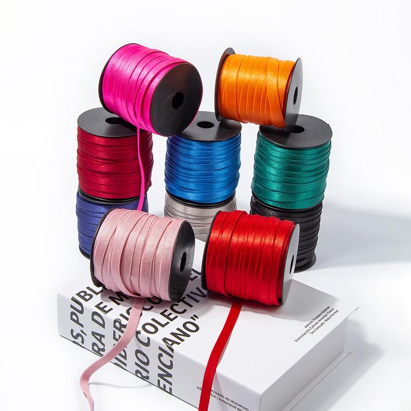In Stock: Light-Colored Elastic Bra Straps, 0.6-1.5cm, No Pilling, European & American Style, Sexy Lingerie Suspenders.