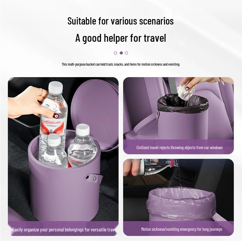 Multi-functional Car Storage Box and Trash Can for Xiaomi SU7