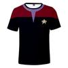 T-shirt da uomo estiva girocollo con stampa 3D