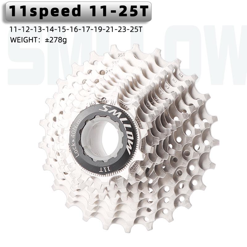 SUNSHINE 11-Speed Cassette, 11-25/28/46/52T, Silver/Black