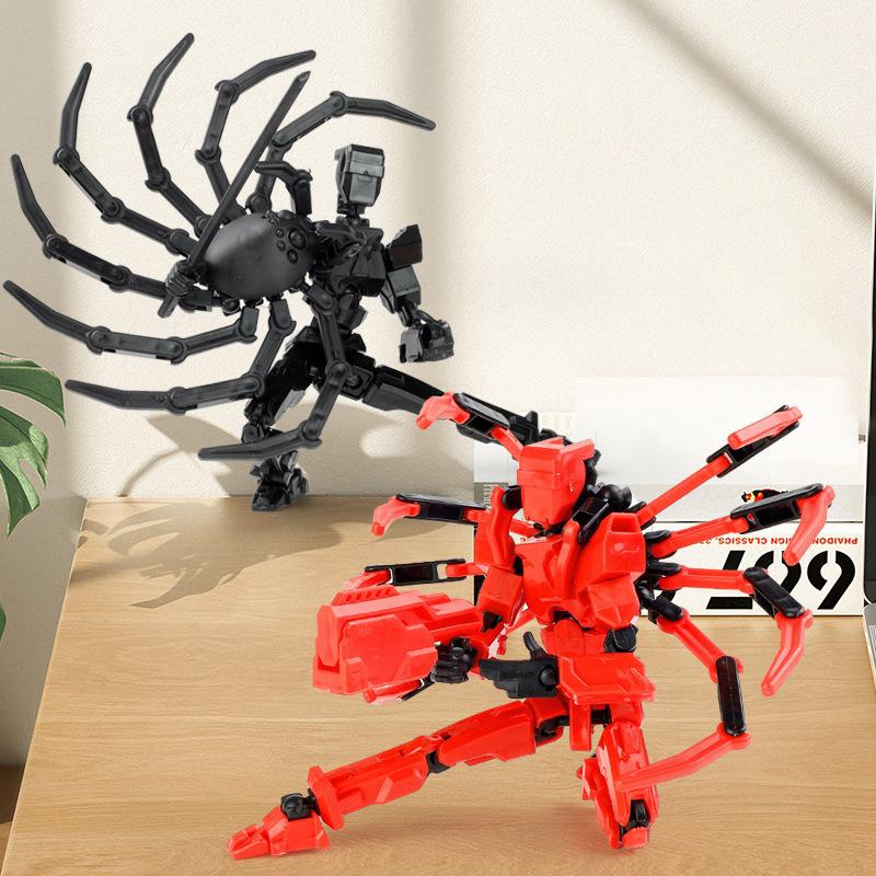 Diy Spider Dummy Action Figure 13 Multi-Jointed Movable Shapeshift Robot 3D Printed Assembly Model Toys For Kids Adult