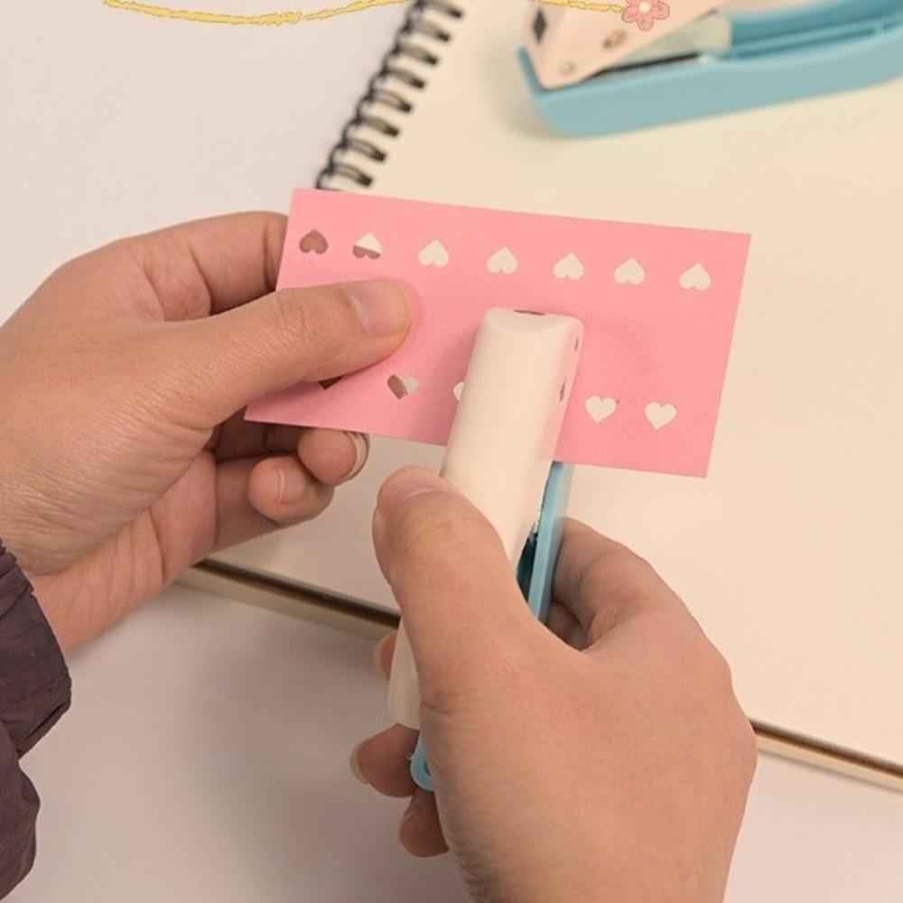 Labor-Saving Page Punch Embosser Press-Type Punching Machine Stationery Paper Puncher  Card Making