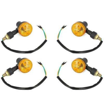 4 buc Lumini de Direcție Motocicletă 6 V Impermeabile Semnalizator Chihlimbar Indicator Lămpi Spate pentru Accesorii Motocicletă (Culoare: Galben)