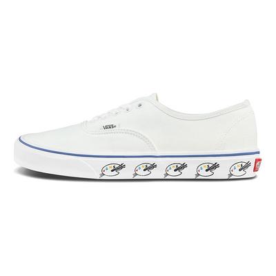 Zapatillas de Skate Casuales de Caña Baja con Estampado Divertido Serie Auténtica Unisex sneaker Blanco VN0A348A40N