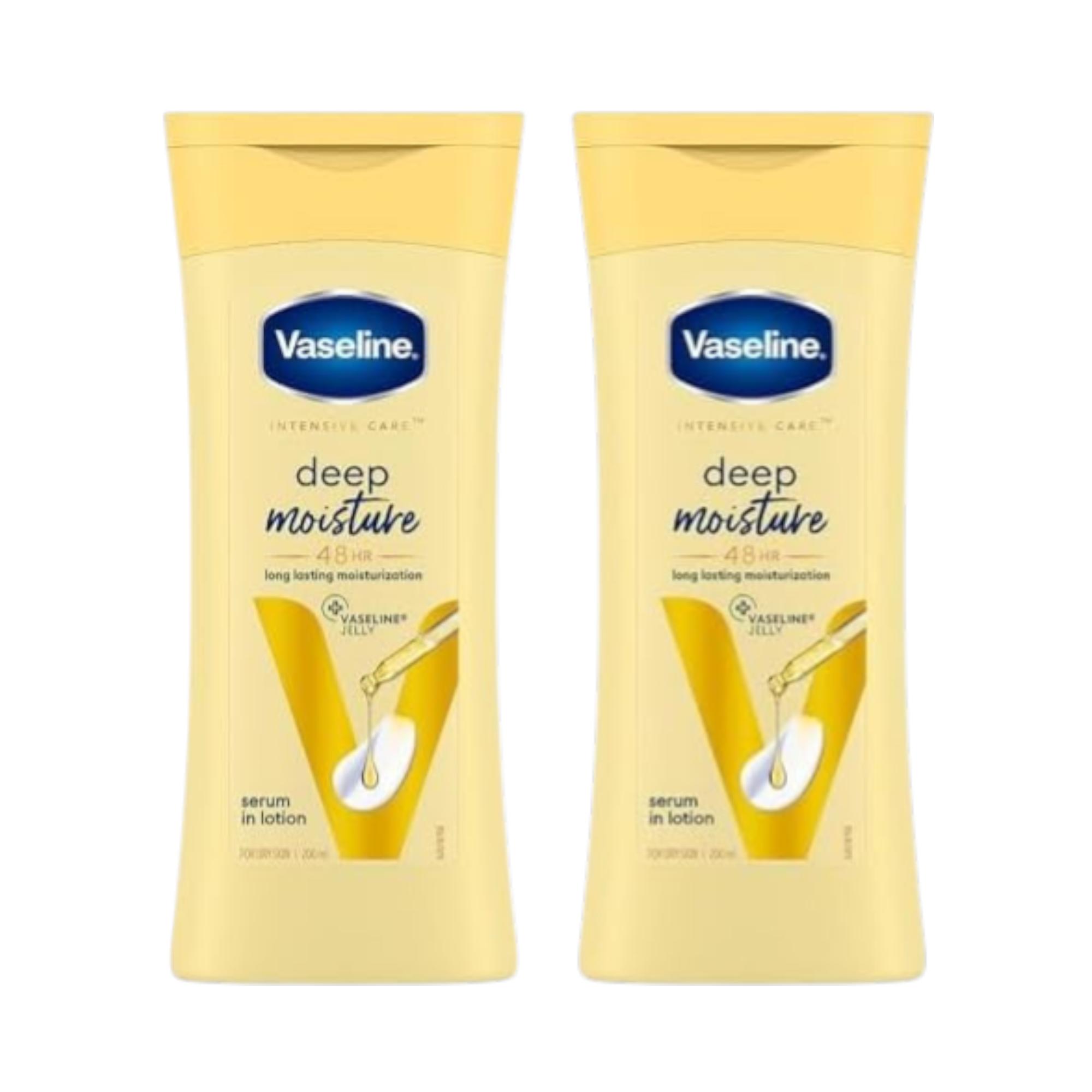 

Vaseline Intensive Care Deep Moisture Body Lotion 200 ml X Pack of 2 Long-Lasting Hydration