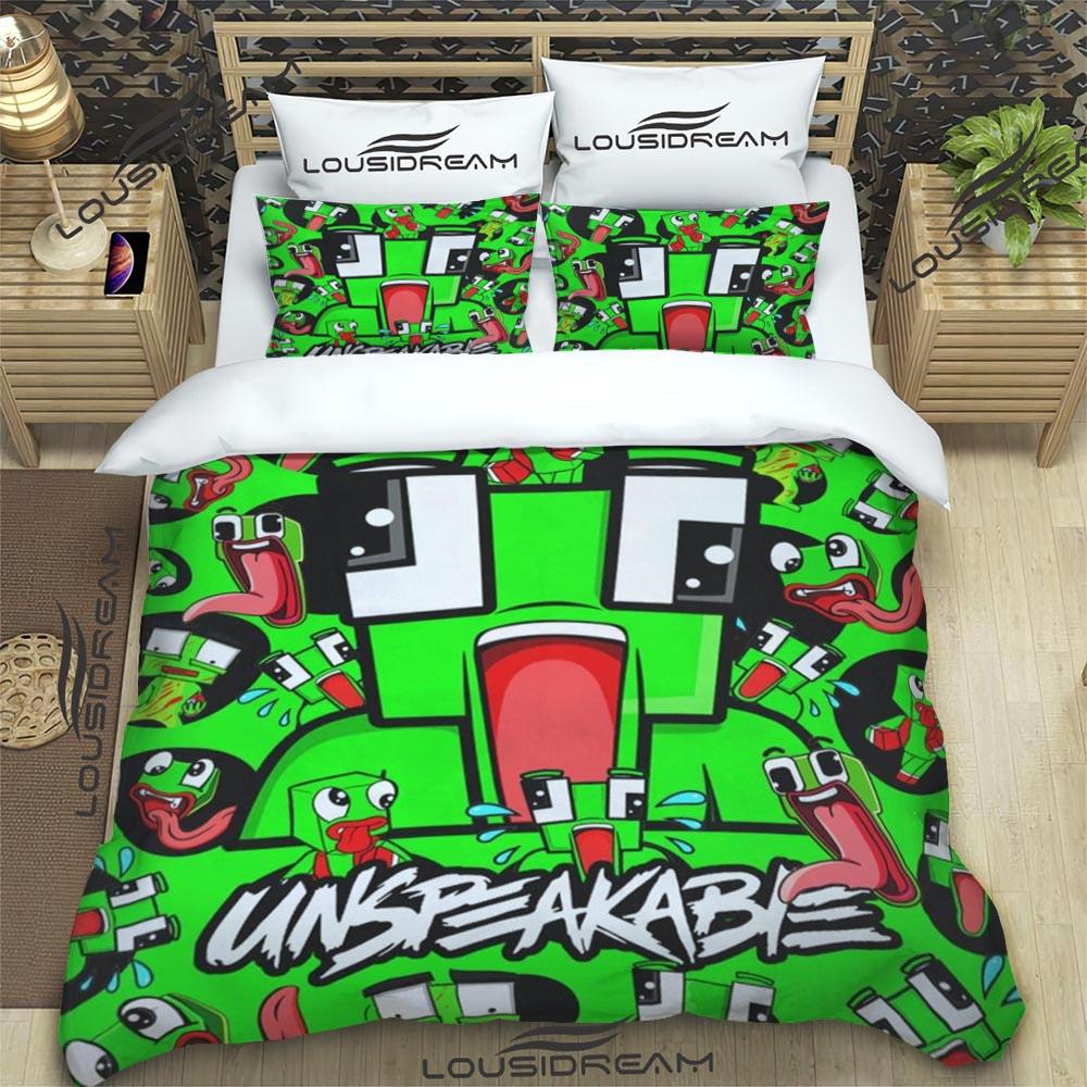 Cartoon Funny Play Unspeak.able Bedding Set Bedroom Soft Bedspreads for Bed Comefortable Duvet Cover Quilt and Pillowcase