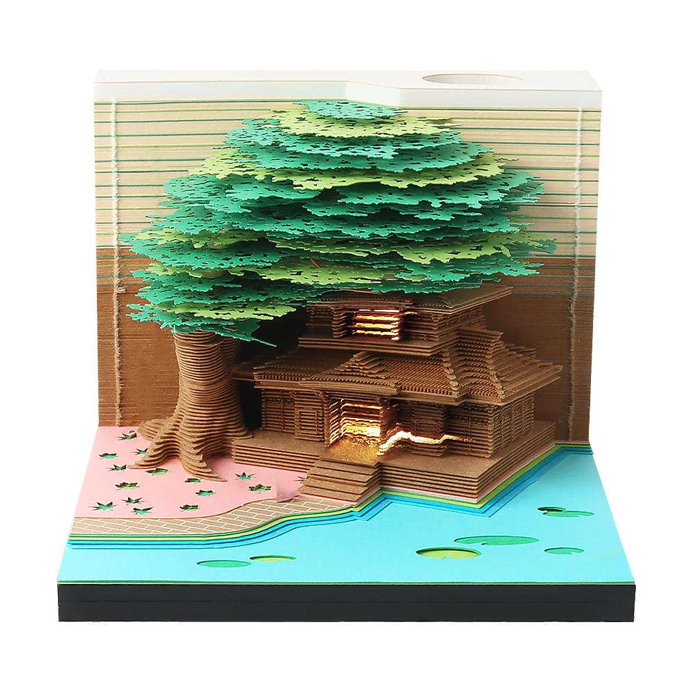 3D Užrašinė Individualus Kalendorius Meilės Medis Namelis Popierinė Užrašinė Žymeklis Rašiklio Laikiklis Stalui Akrilinė Dėžutė Dovana Kawaii Raštinės Reikmenys
