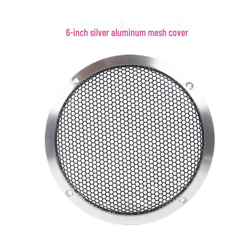 1.5-6.5 inch Car Speaker Aluminum Mesh Cover - A-pillar Protective Decorative Frame