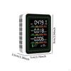 Air Quality Tester Analyzer for Warehouse Plant Indoor Outdoor Detection Black
