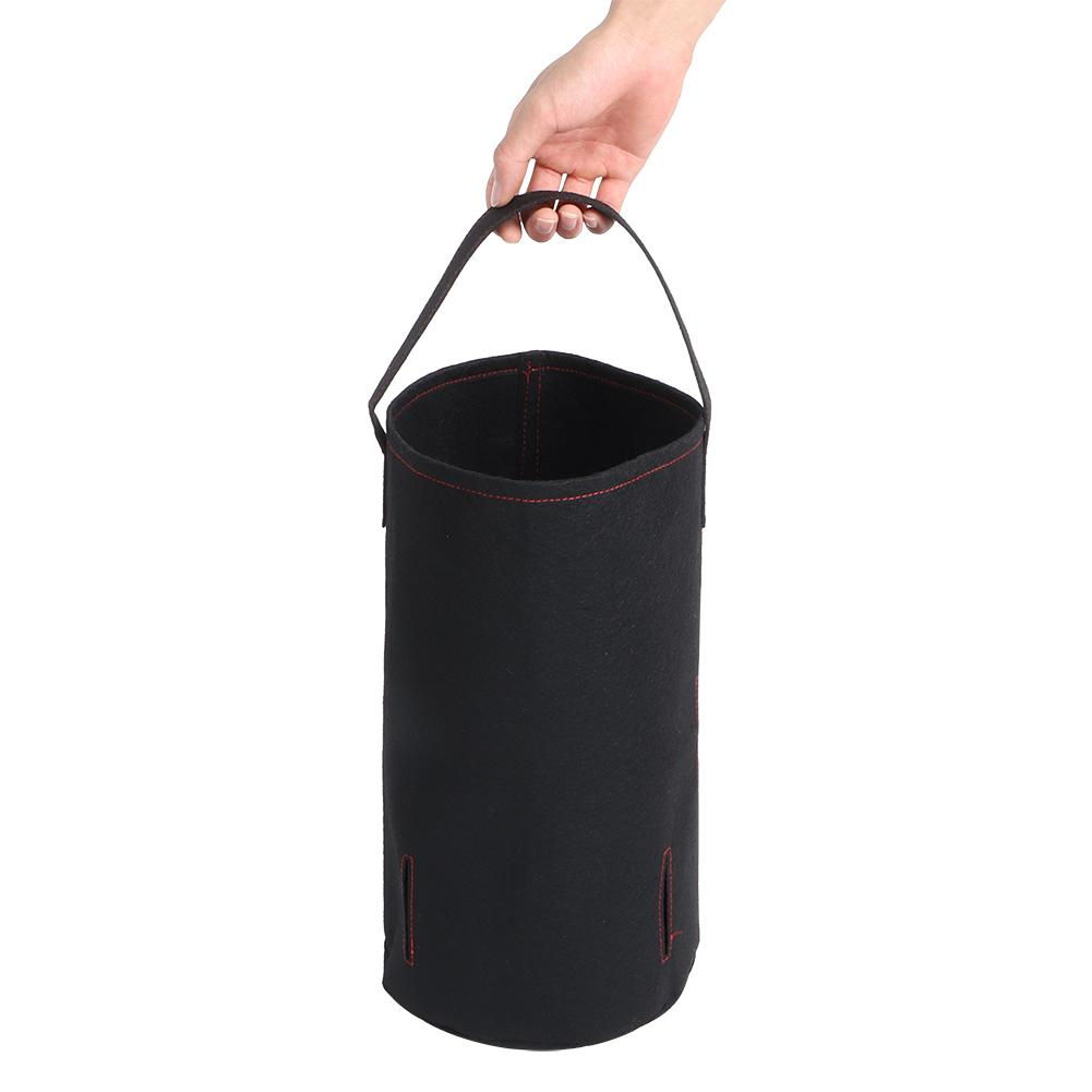 Waterproof Breathable Felt Strawberry Vegetable Grow Bag Pots Plant Pouch Pot ContainerStrip Hole