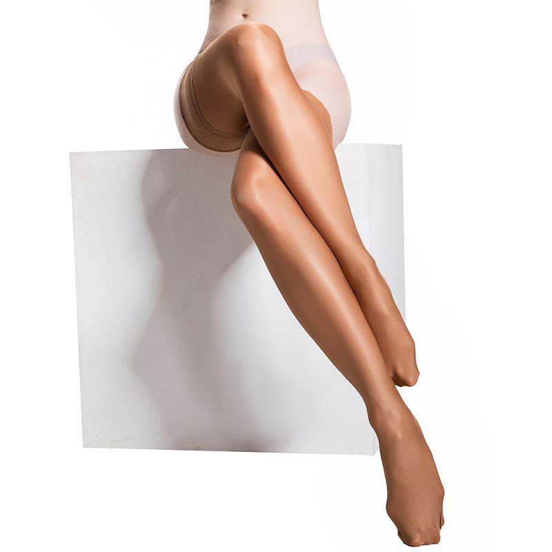 Lace Edge Stockings 70D Sherbin Women's Over-the-Knee Stockings Bright Suspender Sexy Silicone Non-slip Skinny Leg Socks