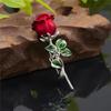 Fashion Newest Rose Brooch For Women Charm Flower Brooches Pin Bride Engagement Wedding Party Jewelry Gifts Wholesale