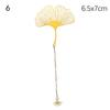 New Rose Gold Apricot Leaf Metal Bookmark Tassel Chinese Style