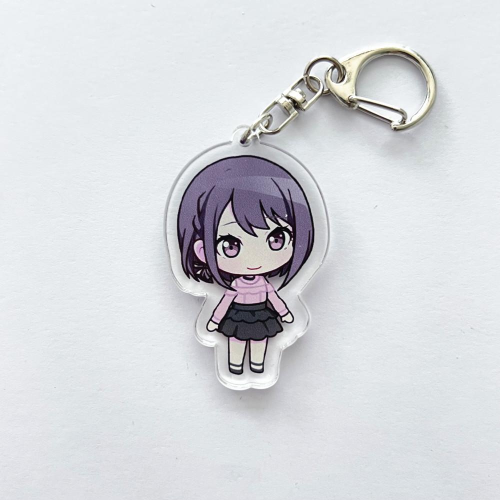 Anime PJSK Project Sekai Colorful Stage Character SD Cosplay Keychain Bag Pendant Acrylic Keyrings Key Chain Ornament Decoration