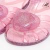 [LUMI] Sapatos de gelatina LED com coração adorável para meninas, rosa, LM21VGPK, 7000019973, sapatos coreanos populares