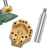 Joystick Soldering Iron Tip with Adapter Multi-Hole Chrome-Plated Copper Tip, Excellent Heat Conduction, Precise Alignment