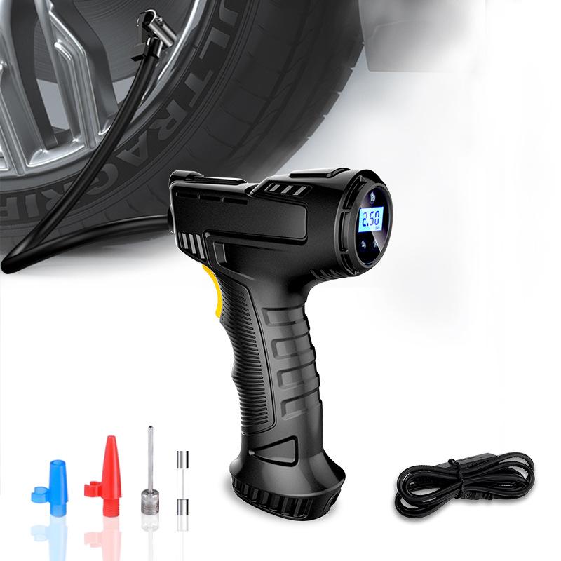 Portable Wireless Car Tire Pump & Tire Pressure Monitor Smart Digital Displays Rechargeable Tire Inflator Equipment Auto Air Pump 120W