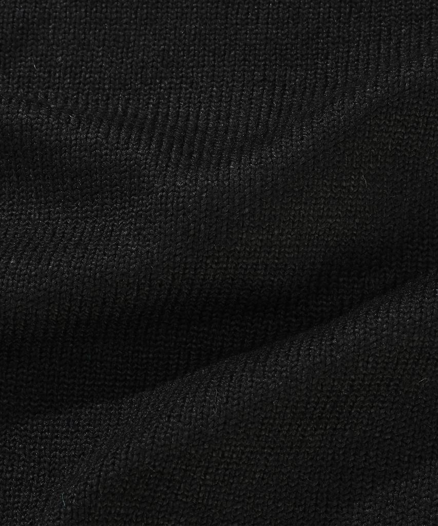 COLUMBIA UNIVERSITY 1754 Crown Over-Fit Half Sweater Black