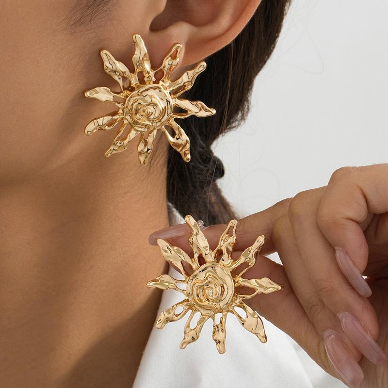 

Vintage Red Drip Oil Flower Long Tassel Pendant Earrings for Women Exaggerated White Imitation Pearl Earrings Vacation Zircon