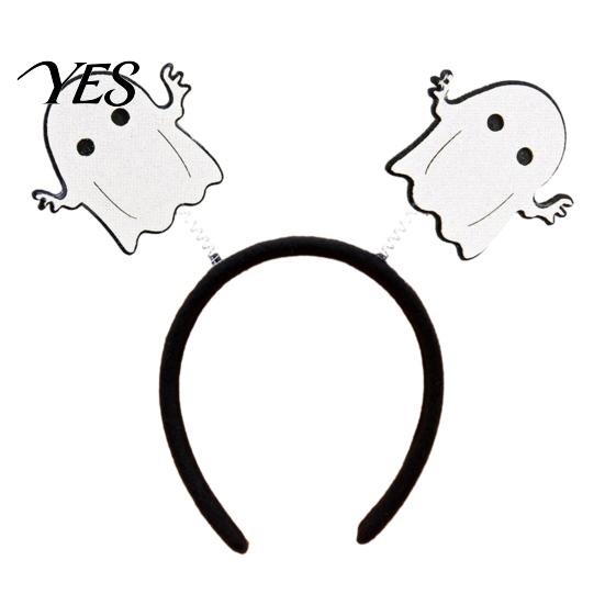 Comfortable Spooky Headband Halloween for Kids Adults, Glitter Pumpkin Bat Ghost Eye-catching Skull Hair Accessories Cosplay Dress Up Party