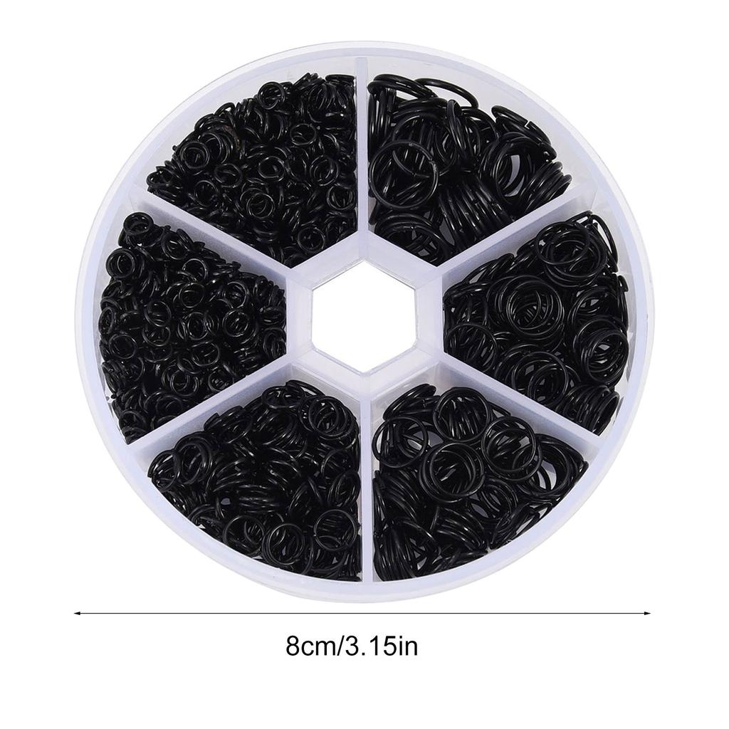 Pack of 970 Small Open Jump Rings Metal Split Rings for Necklaces Bracelets Earrings Anklets Jewelry Making Supplies