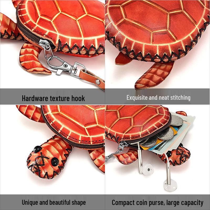 Handmade Leather Turtle Crossbody Bag Kit & Coin Purse