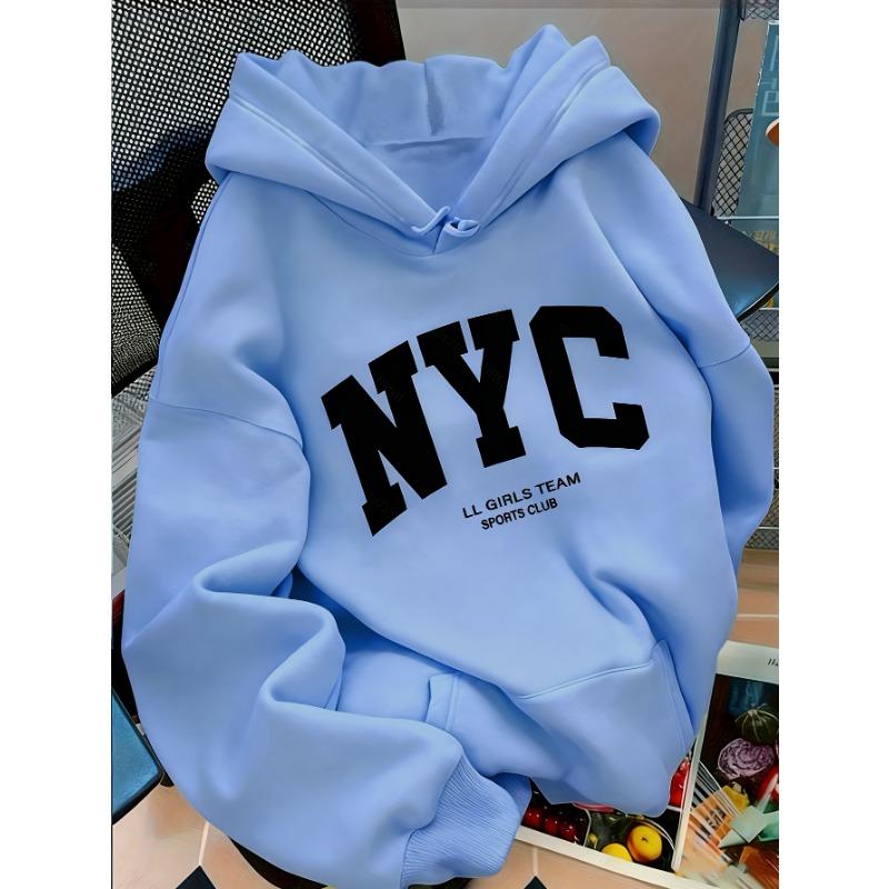 Women'S Light Pattern Hooded Sweatshirt Oversized Comfortable Fabric Fashion Casual