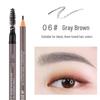 Haozhuang Dual End Eyebrow Pencil: Ultra-Fine, Waterproof, Smudge-Proof, Long-lasting for Natural Brows.