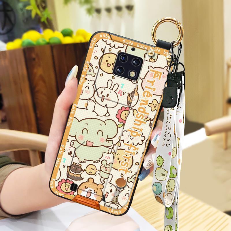 Fashion Design Ring Phone Case For Oukitel WP6 Anti-dust Dirt-resistant Wristband Shockproof Waterproof Cartoon Cute