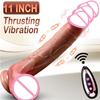 Thick Dildo Big Penis Control Telescopic Vibrator Realistic G-Spot Vagina Masturbation Erotic Cock Sex Toys Sex Machines Gay 18+