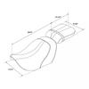 Motorcycle Driver Passenger Seat For Harley Nightster RH975 2022-2024 2023