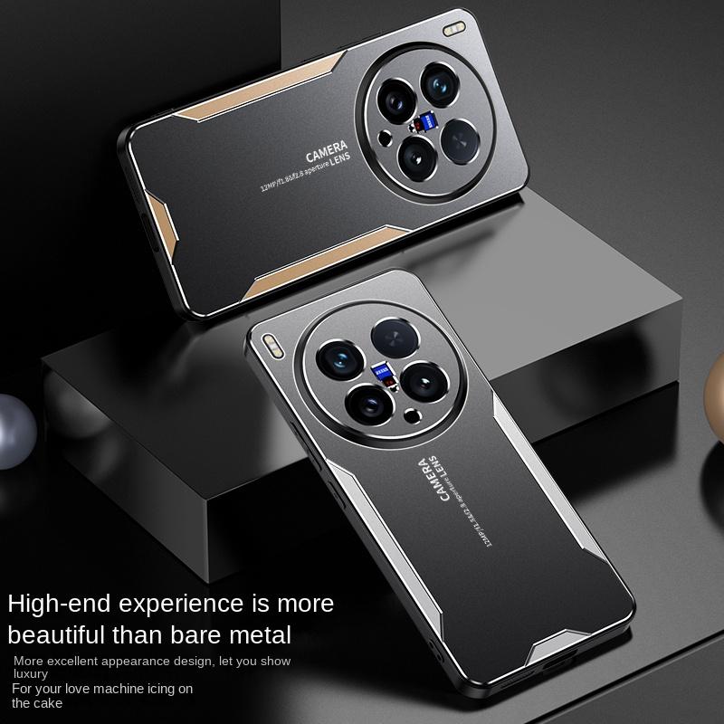 Metal Matte Hard Phone Case for Vivo X200 Ultra Camera Lens Protection Soft Silcione Bumper Shockproof Cover for VIVO X200S