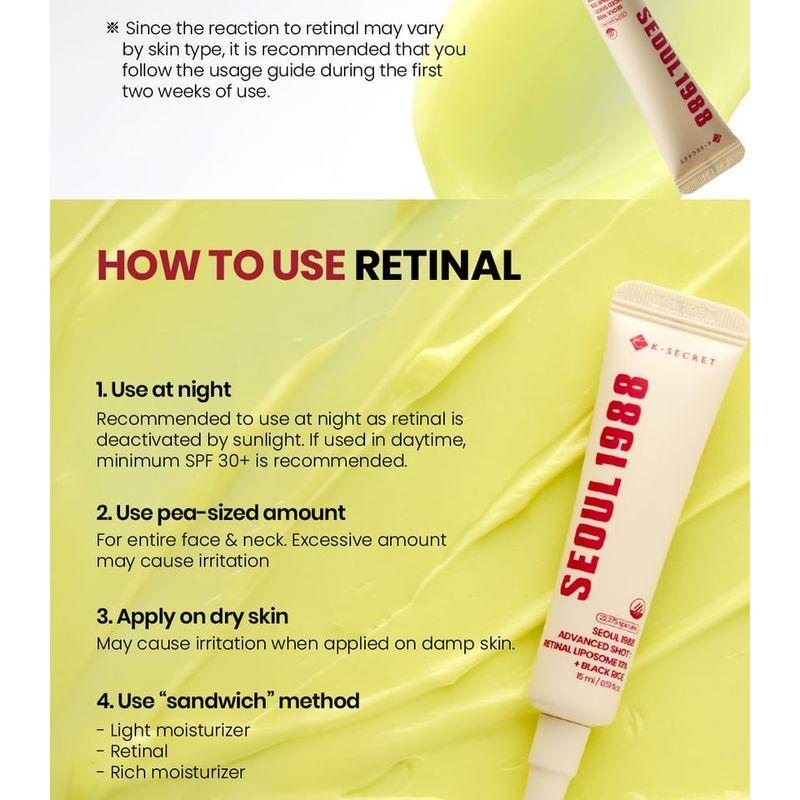 KSECRET - SEOUL 1988 Advanced Shot : Retinal Liposome 12% + Black Rice