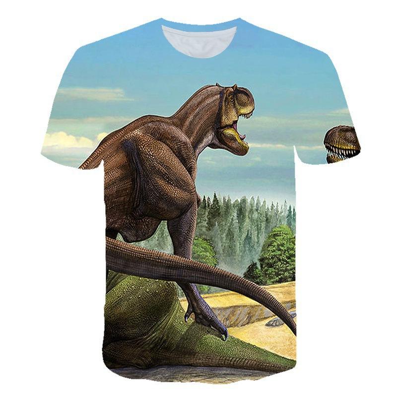 Factory direct sales 2020 new dinosaur digital printing 3dt-shirt