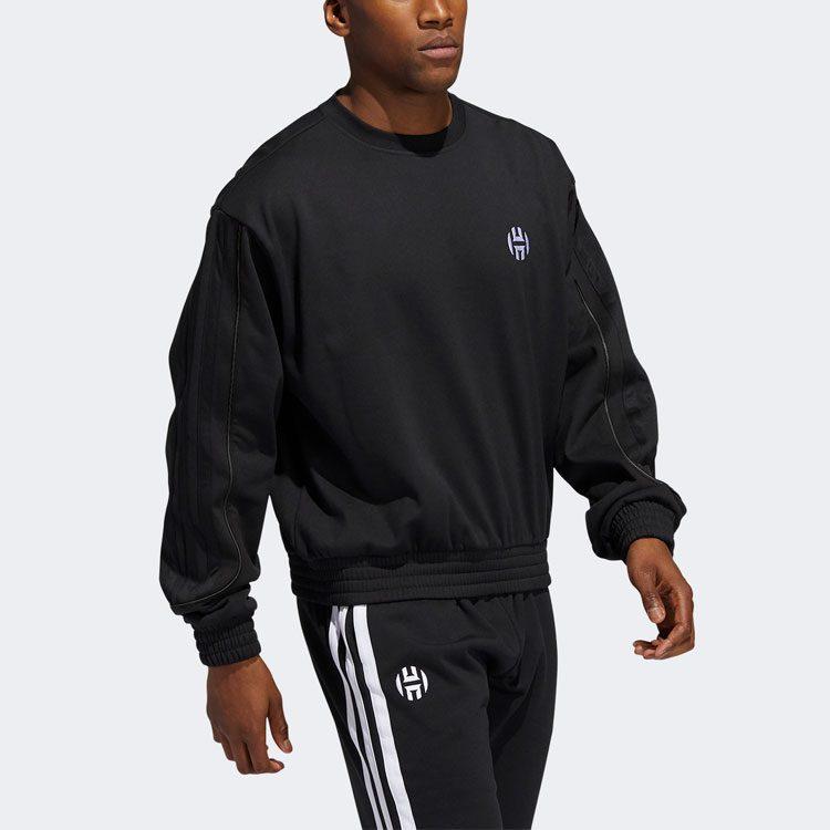 Adidas Sweatshirts Men's Black Crew Neck Moderate Regular GI6673