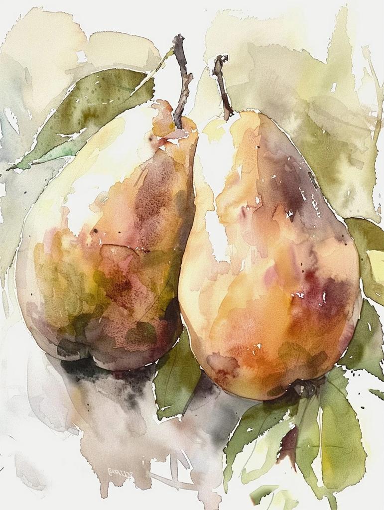 Blueberry Grapes Peaches Pomegranate Watercolor Fruit Poster Canvas Painting Modern Nature Wall Art Picture Home Decor Gift