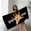 S-System of a D-Down Band Microfiber Beach Towel Absorbent Quick dry Soft Yoga Swimming Resort Mountain Climbing Towel