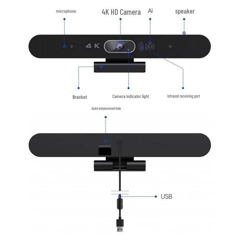 YSX YSX-A3 4K AI Conference Camera System (CN Version)