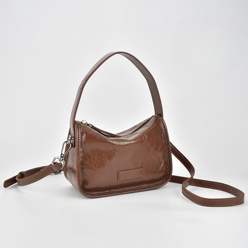 

Кожаная сумка через плечо для женщин, модная, простая и практичная сумка для поездок на работу