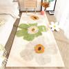French Style Bedroom Decor Plush Carpet Flower Pattern Carpets for Living Room Fluffy Soft Bedside Rug Thick Washable Floor Mat