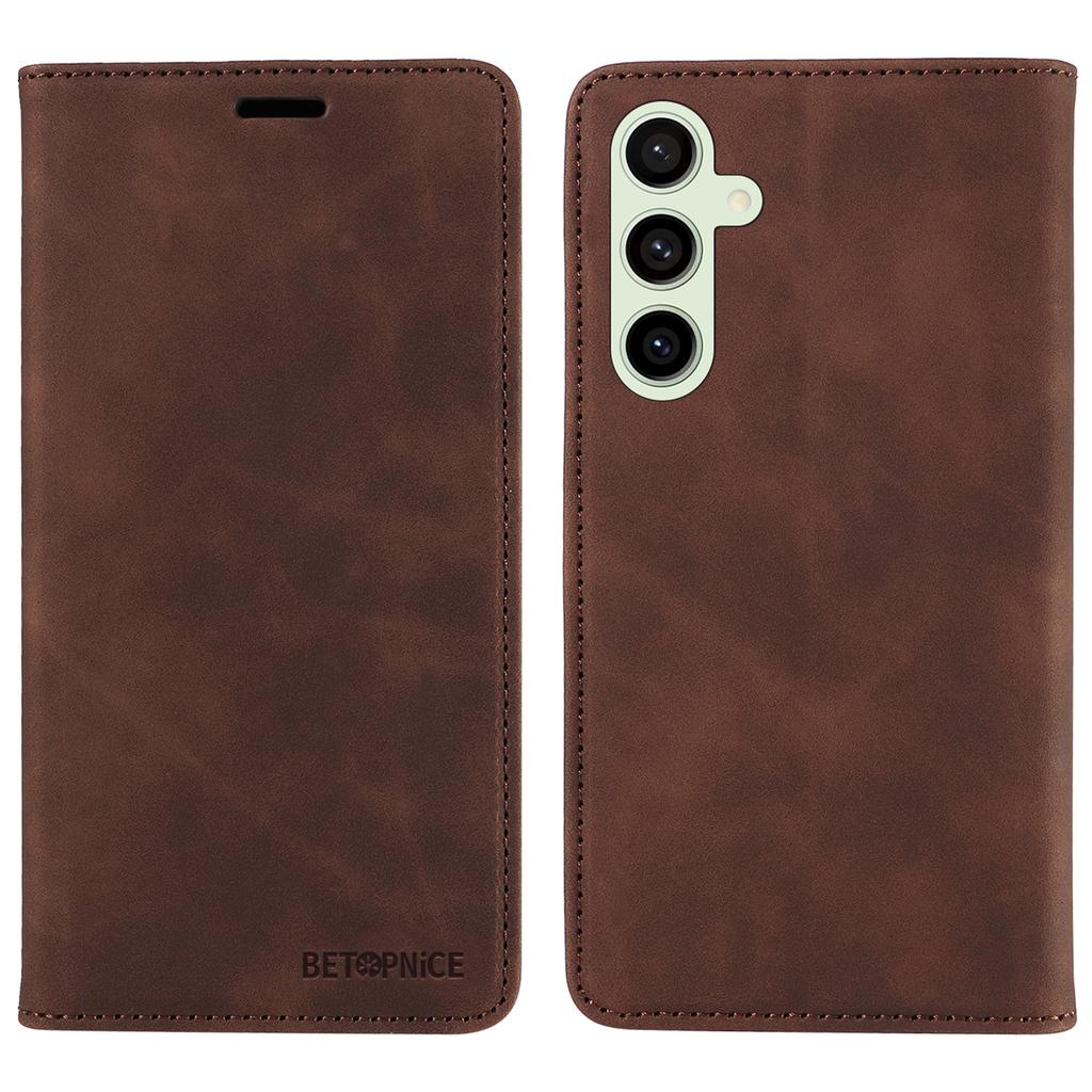 BETOPNICE 003 For Samsung Galaxy S24 FE Case RFID Blocking Wallet Leather Cover