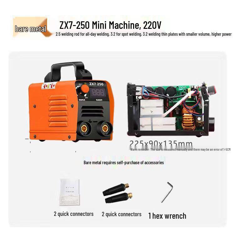 Portable All-Copper 220V Mini Electric Welder, Two-Phase, 250-400A, Automatic Full Set