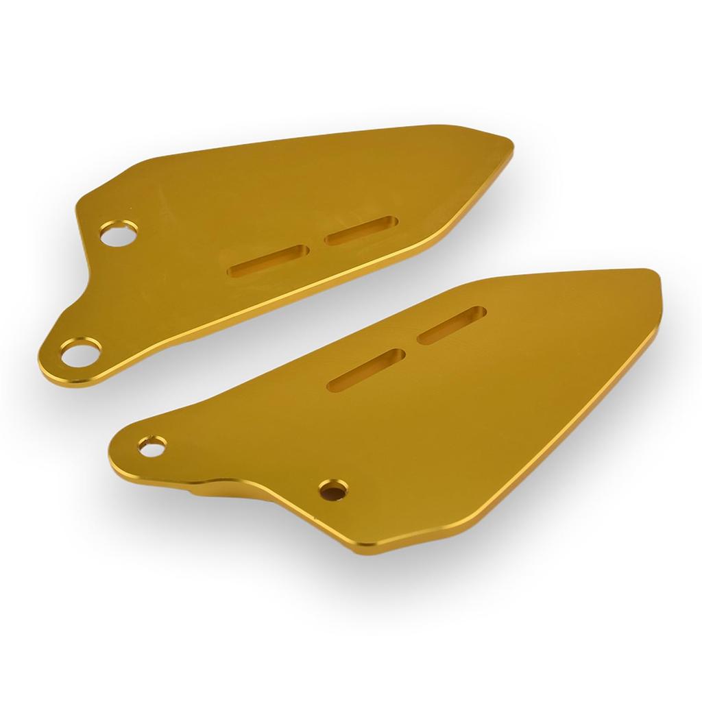 LEDISHUN Z900RS Parts Aluminum Heel Plate Guard 1 Pair Fits Z900RS/CAFE (2018-2024) (Gold)