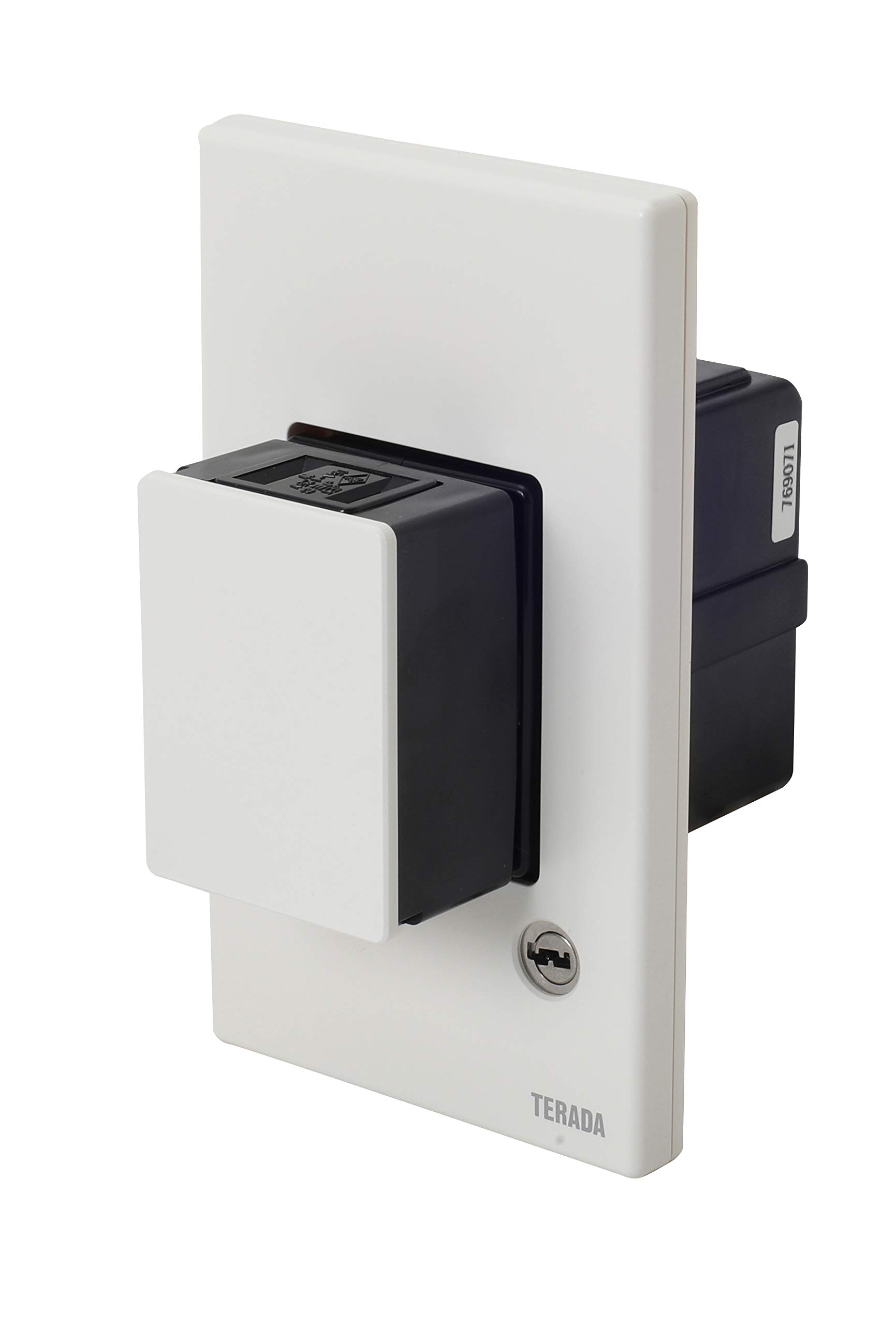 

TERADA UCW101W White Push-Button Wall Outlet, UngroundedKeyed