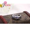 New Arrivals Unique Design Bow Blue CZ   925 Sterling Silver Women Engagement Wedding Finger Rings
