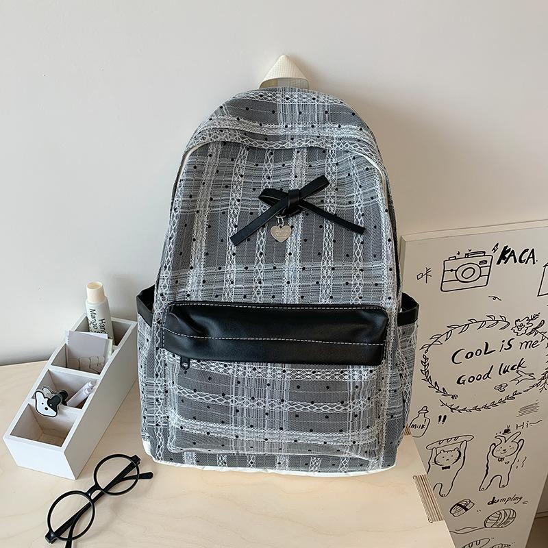 Schoolbag Gentle Lace Design Girl Heart Small Backpack Korean School Bag Elementary School Class Backpack Girlfriend Travel Back